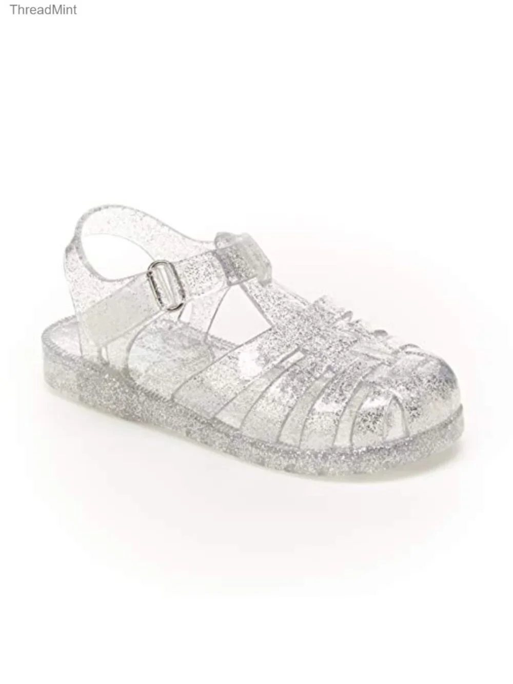 Girls Jelly Sandal 2-Pack Fisherman & Flip Flop Glitter Hook Loop